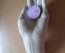 REDUCED price: Open hand tea light holder