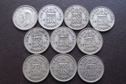 Great Britain. George VI. 10 Silver@6 pence Full run of the years (1937-1946)
