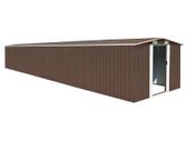 Garden Shed Brown 257x779x181 cm Galvanised steel