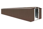 Garden Shed Brown 257x779x181 cm Galvanised steel