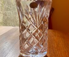 Vintage Galway Clifden Pattern Cut Crystal Vase, Mint Condition.
