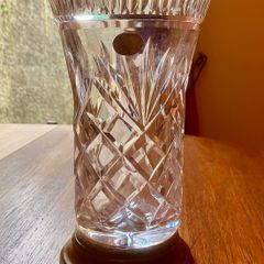 Vintage Galway Clifden Pattern Cut Crystal Vase, Mint Condition.