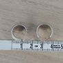 Sterling Silver Thick Chunky Half Hoop Earrings Image 7
