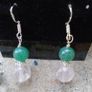 Earrings,Drop earrings,Handmade jewellery,Gift,Rose Quartz earrings Image 2