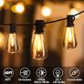 MASSIVE SALE 60FT Outdoor LED String Lights ST38 Garden String Lights Mains Powered,Waterproof LED Outdoor Festoon Lights, 30 1 Bulbs 2700K Outside Patio String Lights for Decor Cafe Party Wedding Image 5