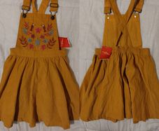Pinafore Corduroy Dress, New With Tags