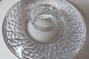 Orrefors Crystal Discus, tea light holder by Lars Hellsten