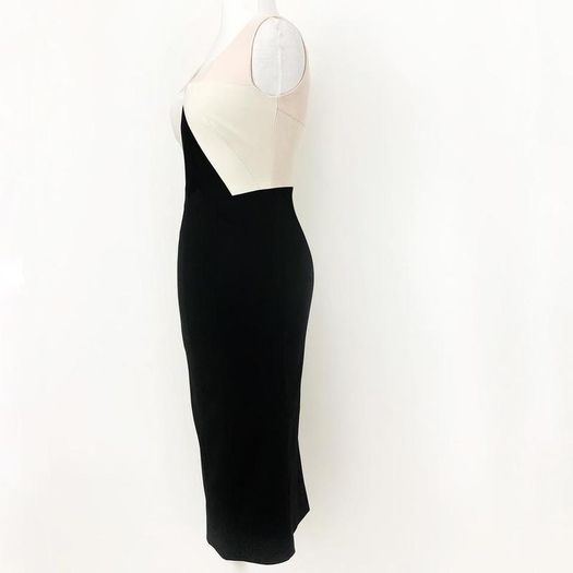 Karen Millen Black Tri-tone dress size 10