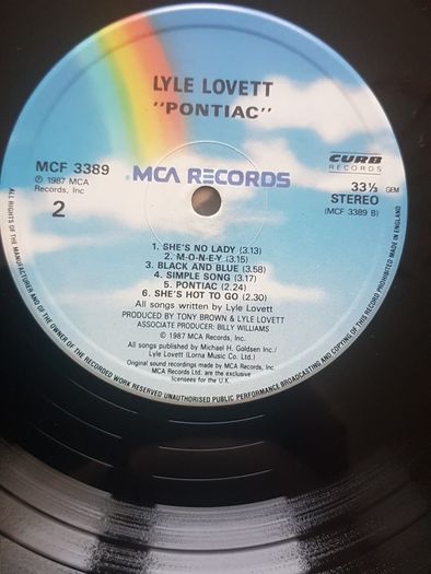 Lyle Lovett LP  (Signed)