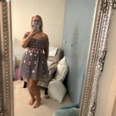 NEW Grey/pink Dress, New Look premium label, size 12