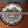 Fabulous Antique Dark Blue Flow 8 Inch Plate by Gater Hall & Co. Burslem, Staffordshire, in the Fortaleza pattern, Circa 1907-1920 Image 5