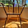 Pair of Vintage Ercol Blonde Swan Back Carver Dining Chairs Image 8