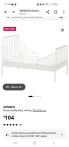 Free Ikea minnen toddler bed
