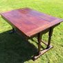 Unique vintage oak bench/table Image 4