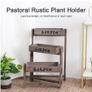 BRAND NEW 3 Tier Wooden Garden Plant Stand Vintage Folding Display Shelf for Indoor Outdoor Yard Image 4