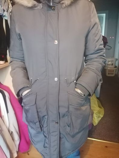 Oasis - Premium Padded Parka Coat - Khaki - XS - BNWT RRP 149