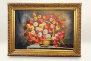 Monumental Floral Still Life Oil Painting