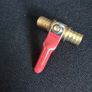 Brass 1/4 ball valve 12mm free viewing Image 2