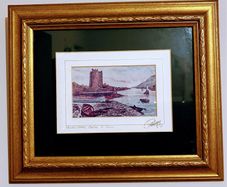 vintage print of Narrow Water Castle