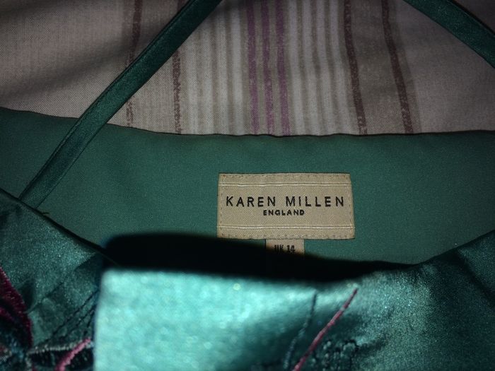 Green silk Karen Millen cami top