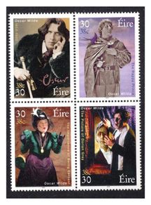 2000 Ireland Death Centenary of Oscar Wilde Stamp Block Mint Never Hinged (MNH)