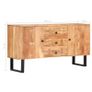 Sideboard 150x40x75 cm Solid Acacia Wood Image 4