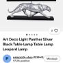 Art deco panther table lamp Image 4