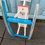 Vintage Child Wooden Rocking Horse Image 4