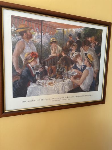 Framed Renoir Print - Luncheon of the Boating Party
