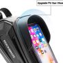 Bike Frame Bag, Bicycle Handlebar Bag, Water-Resistant Top Tube Pack Mobile Phone Pouch for Smart Phones up to 6.8 inches with TPU Sensitive Touchscreen for Mountain, Racing and E-Bikes 1.7L Image 5