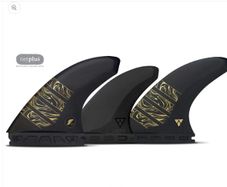 Futures Medium Alpha Vector 3/2 Carbon Surfboard Five Fin - Carbon Black