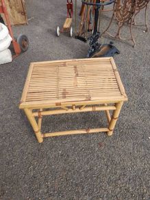 Vintage Bamboo Side Table
