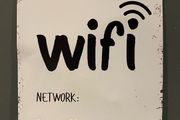 Wi-fi Tin Metal Sign