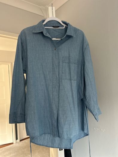 Ladies Light Shirt Denim Effect