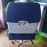 Airbus A320/A321 Aircraft Seat Swivel Office Chair | Genuine Airline Seat with Tray Table & Life Jacket Image 7