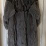 Luxury real Fox coat gray blue Image 2