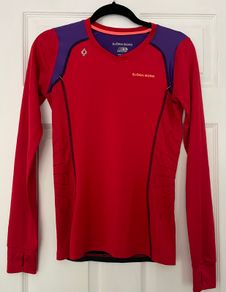 Bjorn Borg Performance Long-Sleeve Top - Size S - Thumb Holes & Back Zip Pocket