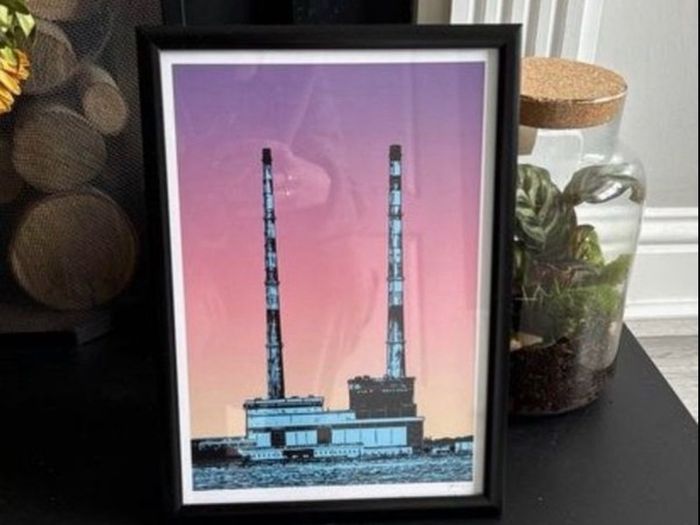 Jando Dublin Poolbeg Chimney print