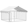 Outdoor Dog Kennel with Roof 200x200x150 cm Image 4