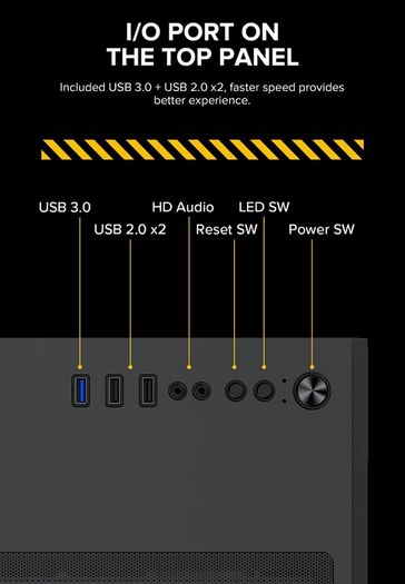pc case and 3x fan