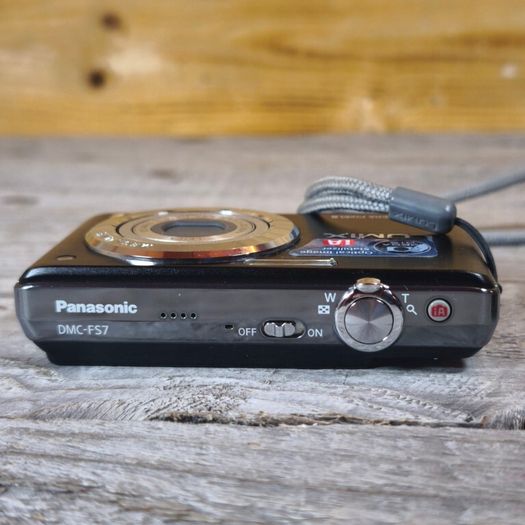 Panasonic Lumix DMC-FS7 10MP Compact Digital Camera Black Leica Lens Fully Works