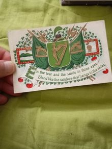 Irish 1926 post card vintage