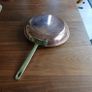 Skillet. Vintage brass, copper and stainless steel skillet. Image 3