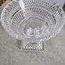 ANNA Hutte Hutte W. Germany Heavy Crystal Pedestal Bowl,footed Bowl, Centre Piece,ideal present, vintage Image 2
