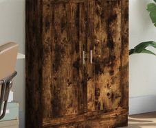 Book Cabinet Smoked Oak 82.5x30.5x115 cm