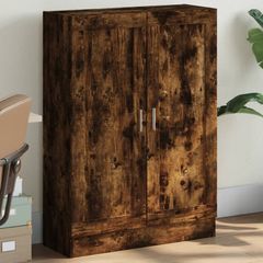 Book Cabinet Smoked Oak 82.5x30.5x115 cm