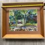 Original oil painting Farm Yard Maam Bridge Image 2