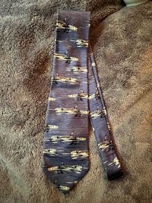 Vintage Tie Rack Silk Dolphin Tie