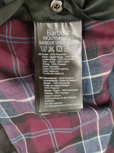 Barbour Vende  Quilted Padded Jacket Mens XXL