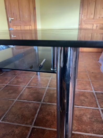Table glass kitchen dining
